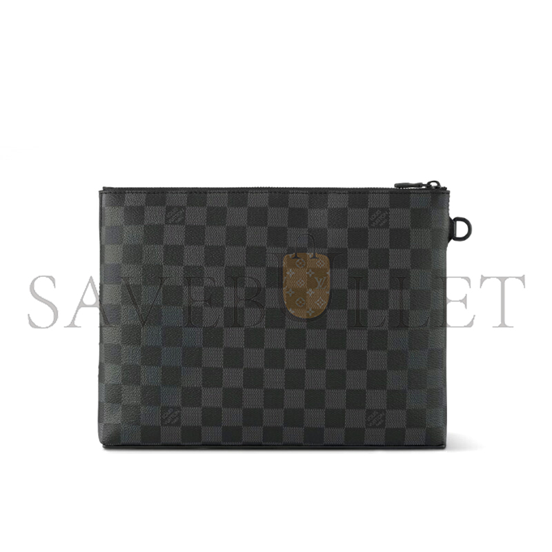 LOUIS VUITTON TAKEOFF POUCH DAMIER GRAPHITE N40504 (30*22*5cm)